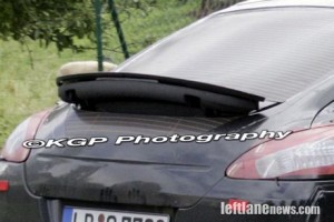 El spoiler del Porsche Panamera al descubierto