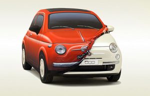 Curiosa funda para proteger el Fiat 500