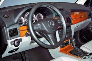 El interior del Mercedes GLK, fotografiado