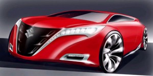 Boceto oficial del Suzuki Kizashi