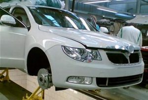 Fotos espías del Skoda Superb desde la fábrica