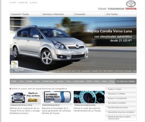 Toyota España, con nueva Web