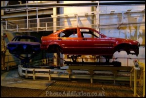 Un paseo por la fábrica de MG Rover Group abandonada