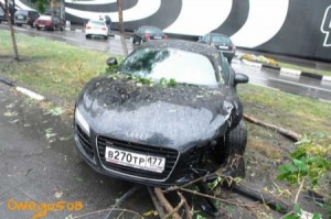 Otro accidente de un Audi R8