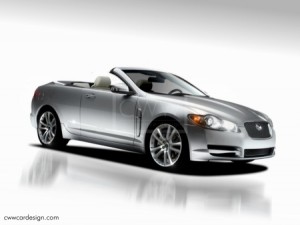 Jaguar XF descapotable, recreación