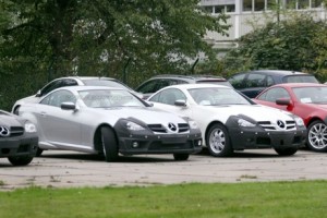 Fotos espías del renovado Mercedes SLK