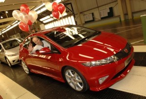 Un millón de Honda Civic fabricados en la planta del Reino Unido