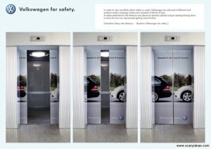 Curiosa publicidad de Volkswagen en hospitales italianos