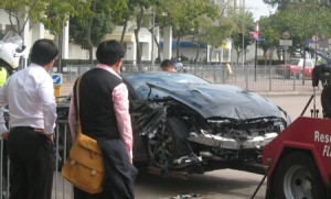 Primer accidente del Nissan GT-R