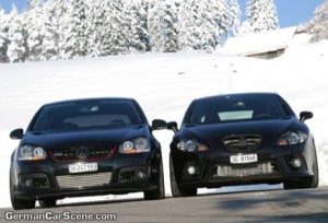 Seat Leon Cupra y VW Golf GTI por OC Tuning