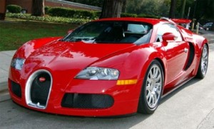 Bugatti Veyron en rojo