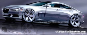Recreación del próximo Jaguar XJ