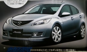 Recreación del próximo Mazda 3