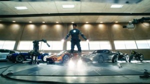 Algunos de los coches de Iron Man