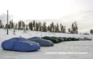 Misterioso centro de pruebas de Porsche en Suecia, cazado con invitados muy especiales