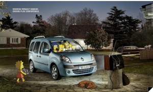 La campaña del nuevo Renault Kangoo, protagonizada por los Simpson
