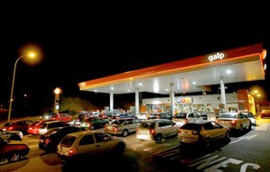 La huelga de transportes crea pánico en gasolineras