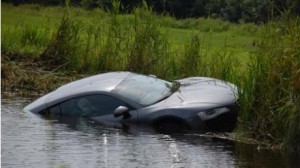 Desde Holanda y con dolor: Audi R8, bajo el agua