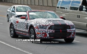 Fotos espía del Shelby GT500 Convertible, con la carrocería del Mustang al descubierto
