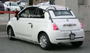 Fotos espía del Fiat 500 cabrio
