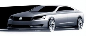 Primer sketch del futuro sucesor del Volkswagen Passat