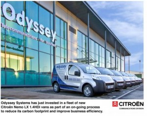 Odyssey cambia su flota de vehículos por Citroën Nemo de bajas emisiones