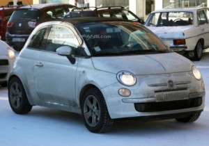 Aquí lo tienes. Fiat 500c, sin camuflaje