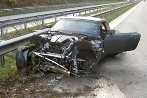 Fotos del Wiesmann accidentado