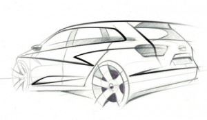 Primer boceto del SEAT Ibiza ST
