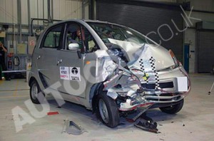 El Tata Nano supera con éxito las pruebas de choque