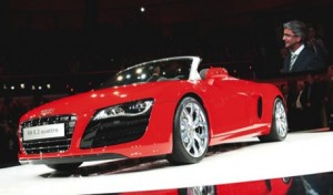 Audi R8 Spider, ¡fotos oficiales desde Frankfurt!