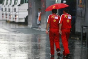 Llueve en Monza