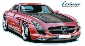 Mercedes SLS Lorinser, recreación