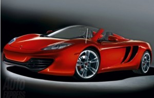 Nueva recreación del McLaren MP4-12C Spider