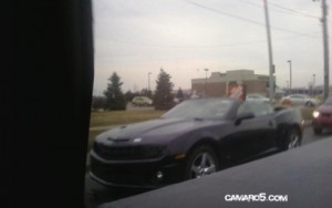 Chevrolet Camaro Convertible, cazado a cielo abierto