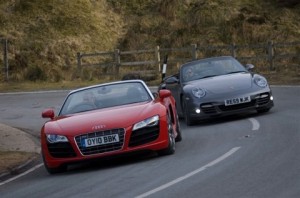 Audi R8 5.2 FSI quattro VS Porsche 911 Turbo, ¿quién se lleva la palma?