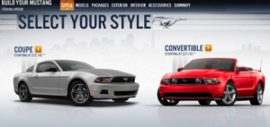 Ya disponible: configurador online del Ford Mustang 2011