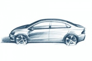 Volkswagen Polo sedán: sketch oficial filtrado