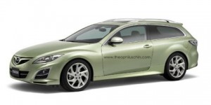Recreación del hipotético Mazda6 Shooting Brake