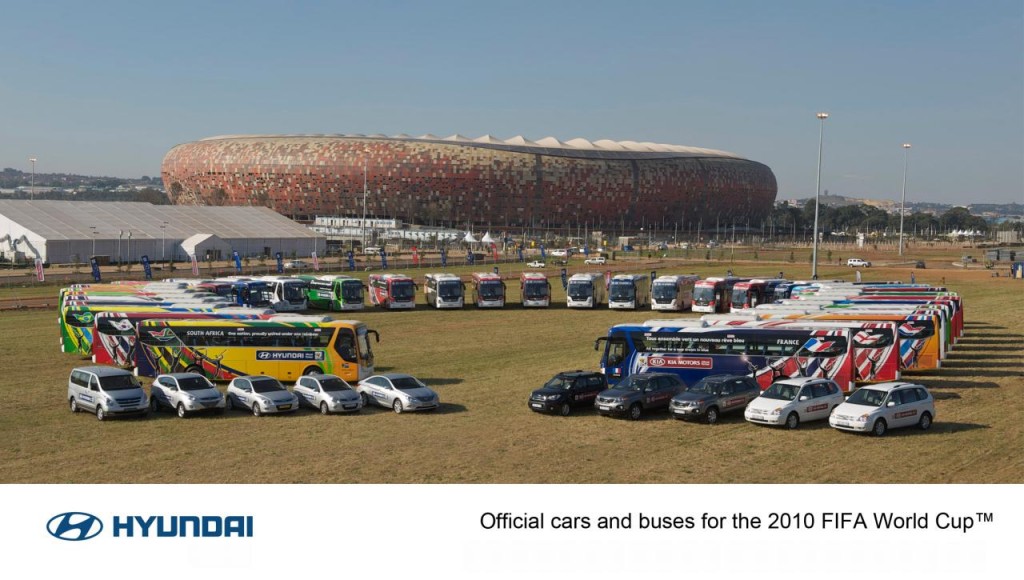 Hyundai nos enseña los vehículos que llevará al Mundial de Fútbol
