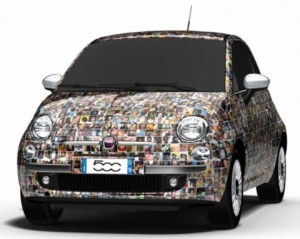 Participa en la decoración del Fiat 500 Milésimo