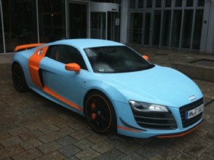 Audi R8 GT con decoración Gulf