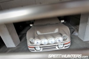 Ford RS200 con signos de abandono