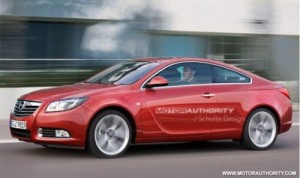 Opel Insignia coupé, recreación