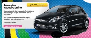 España: 30% de descuento en 500 unidades del Opel Corsa