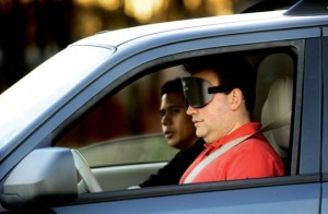 El primer ciego en conducir un coche