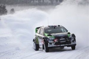 Ken Block probando el Ford Fiesta WRC