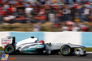 Michael Schumacher, al pie del cañón