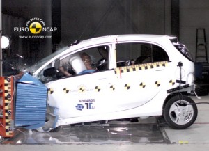Mitsubishi i-MiEV, cuatro estrellas Euro NCAP