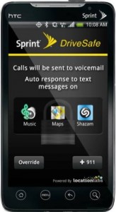 Sprint quiere evitar el uso del móvil al volante y presenta la aplicación para ello